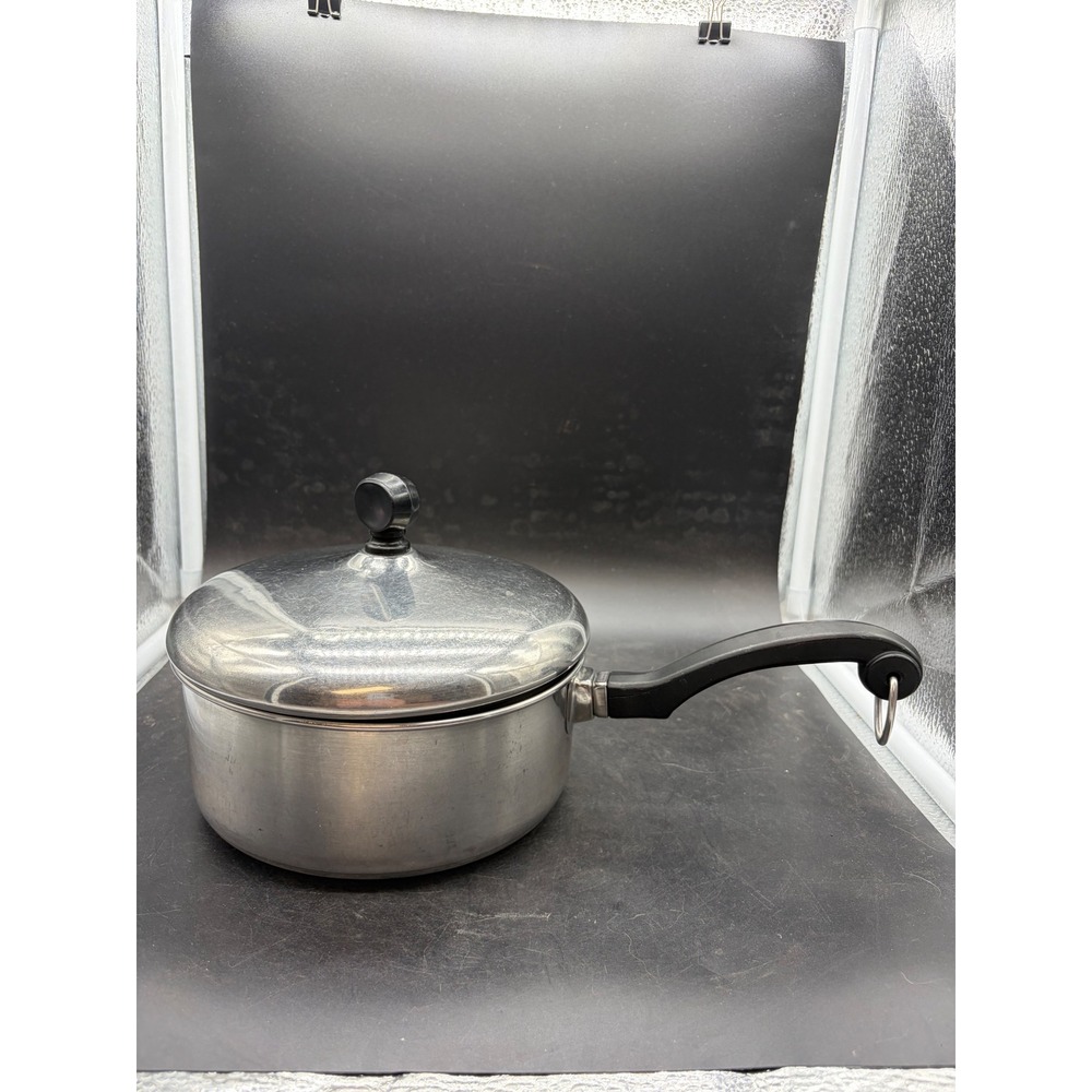 Farberware Aluminum Clad Stainless Steel 1.5 Qt Saucepan Lid Vintage NYC USA